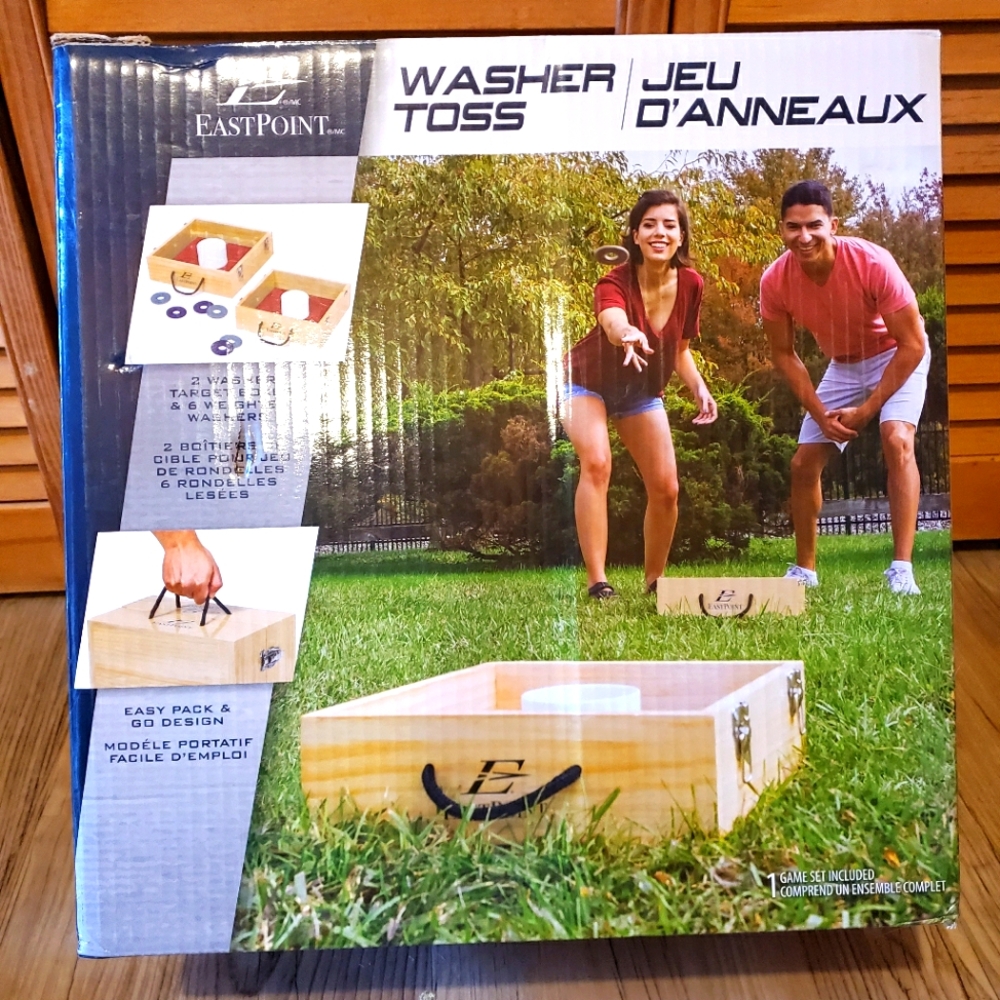 Wooden Washer Toss Outdoor Game💙